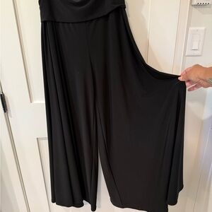 Sympli Black Wide Leg Pallazo Pant